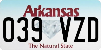 AR license plate 039VZD