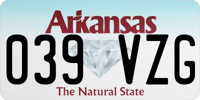 AR license plate 039VZG