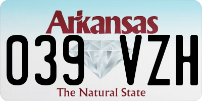 AR license plate 039VZH