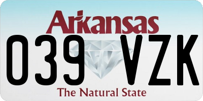 AR license plate 039VZK