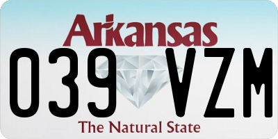 AR license plate 039VZM