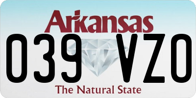 AR license plate 039VZO