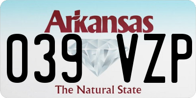 AR license plate 039VZP