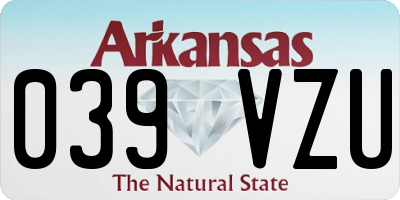 AR license plate 039VZU