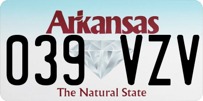 AR license plate 039VZV