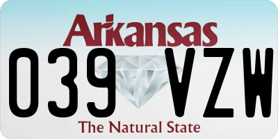 AR license plate 039VZW