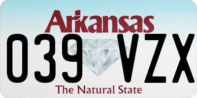 AR license plate 039VZX