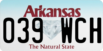 AR license plate 039WCH