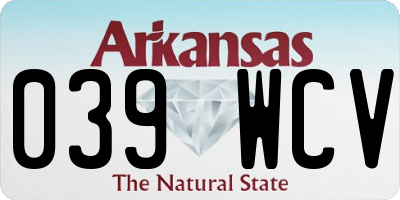 AR license plate 039WCV