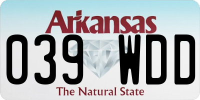 AR license plate 039WDD