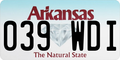AR license plate 039WDI