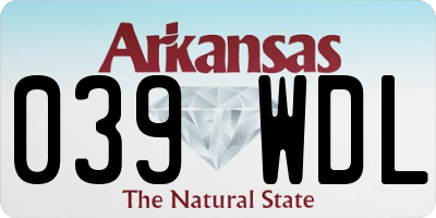AR license plate 039WDL