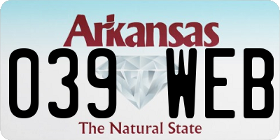 AR license plate 039WEB