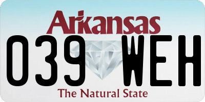 AR license plate 039WEH