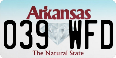 AR license plate 039WFD
