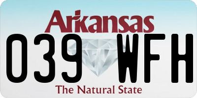 AR license plate 039WFH