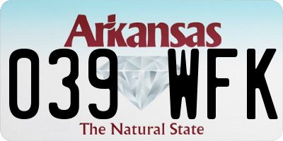 AR license plate 039WFK