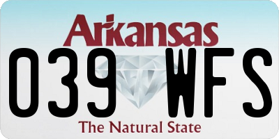 AR license plate 039WFS
