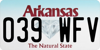 AR license plate 039WFV