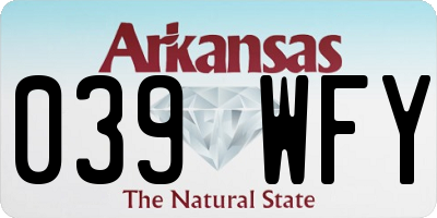 AR license plate 039WFY