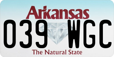 AR license plate 039WGC
