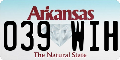 AR license plate 039WIH