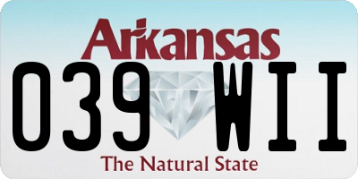 AR license plate 039WII