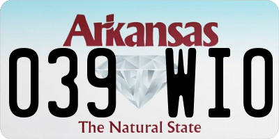 AR license plate 039WIO