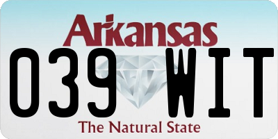 AR license plate 039WIT