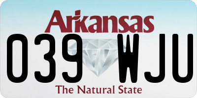 AR license plate 039WJU