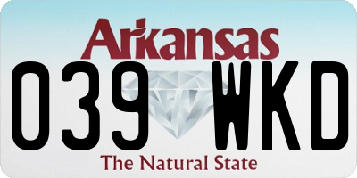 AR license plate 039WKD