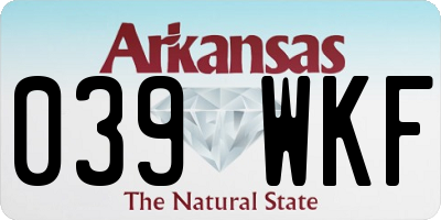 AR license plate 039WKF