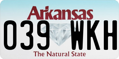 AR license plate 039WKH