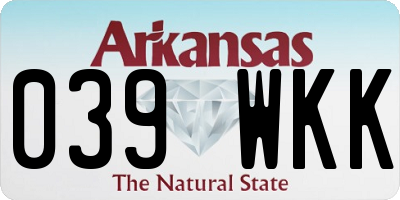 AR license plate 039WKK