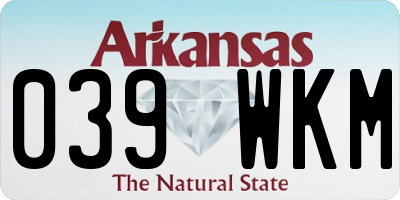 AR license plate 039WKM