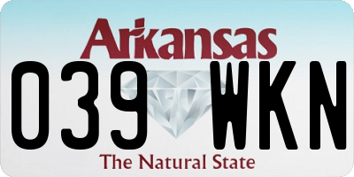 AR license plate 039WKN