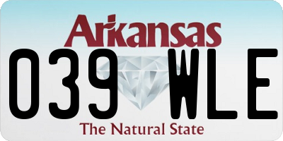 AR license plate 039WLE