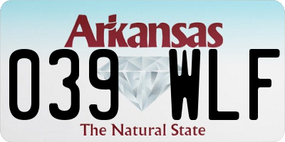 AR license plate 039WLF