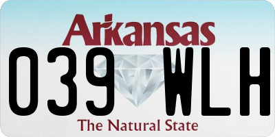 AR license plate 039WLH