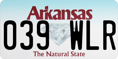 AR license plate 039WLR