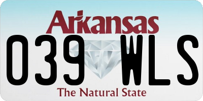 AR license plate 039WLS