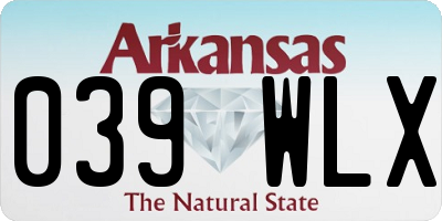 AR license plate 039WLX