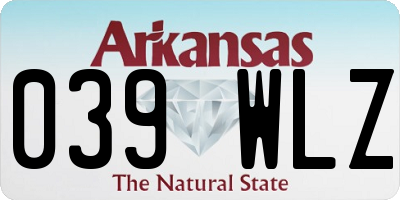 AR license plate 039WLZ