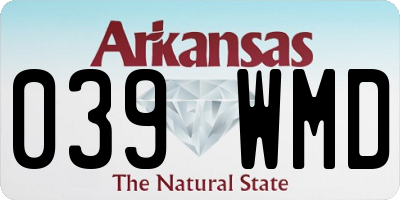 AR license plate 039WMD