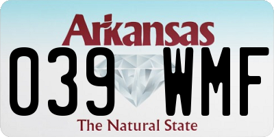 AR license plate 039WMF