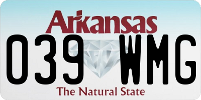 AR license plate 039WMG