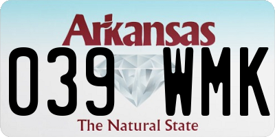 AR license plate 039WMK