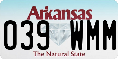 AR license plate 039WMM