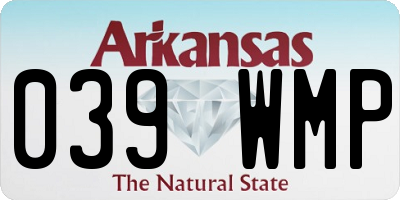 AR license plate 039WMP