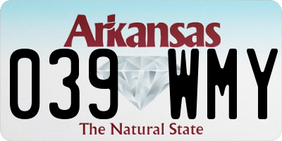 AR license plate 039WMY